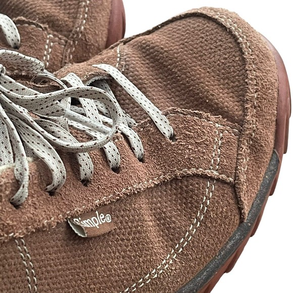 Simple Brand Sugar 9143 Womens 8 Brown Rust Suede Leather Shoes Sneaker - Picture 5 of 10